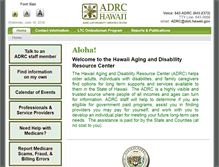 Tablet Screenshot of hawaiiadrc.org